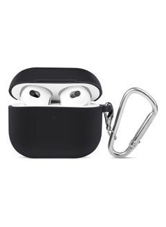 Apple AirPods 3 Protective Case Cover With Metal Keychain Black