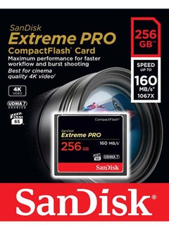 Sandisk 256 GB Extreme PRO Read Speed 160 MBps Write Speed 90 MBps VPG 65, UDMA 7, SDCFXPS-256G-X46 256 GB  - Image 3