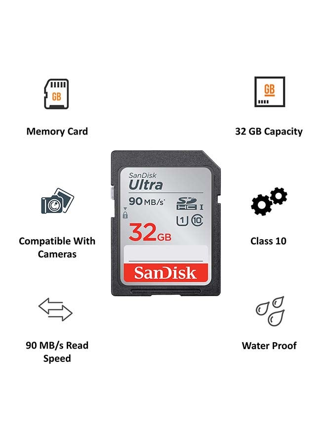 Sandisk - Ultra Class 10 SDHC UHS-I Memory Card Upto 90MB/s - Image 1