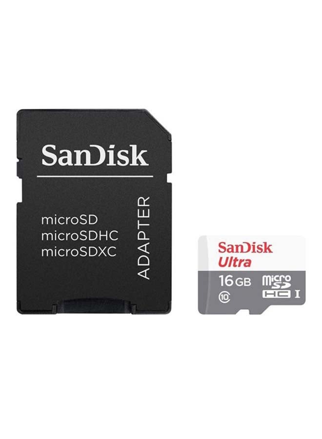 Sandisk - Class 10 Ultra Android MicroSDHC Memory Card And SD Adapter 16 GB - Image 1
