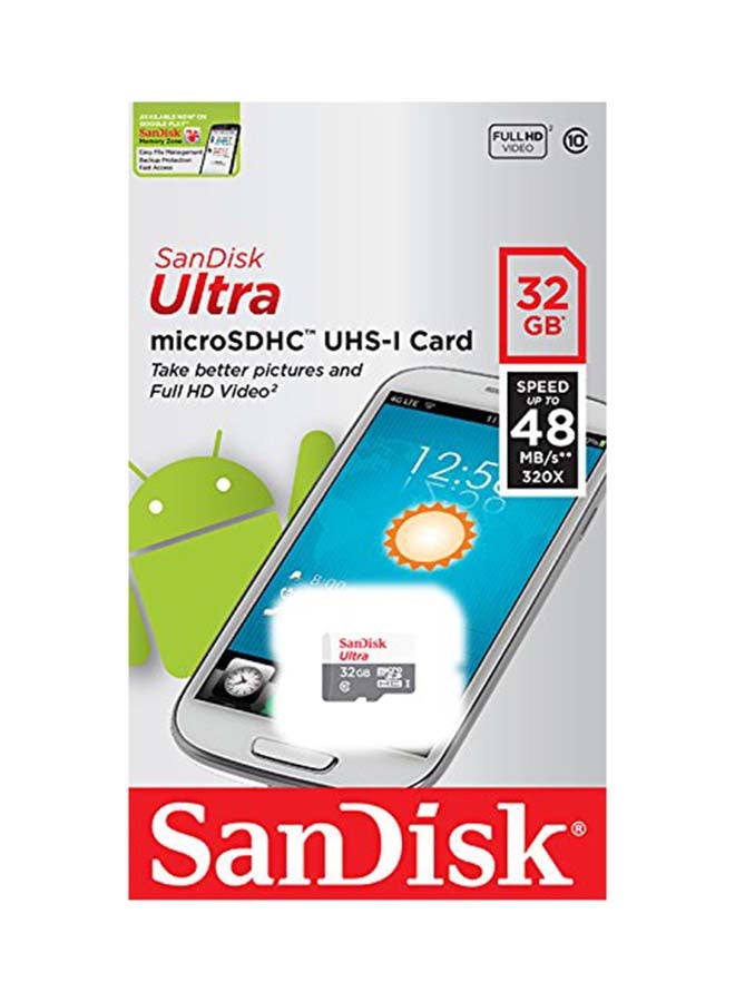 سانديسك - بطاقة ذاكرة مايكرو SDHC فائقة بسرعة ناقل بيانات فئة UHS-I 32 GB - Image 1
