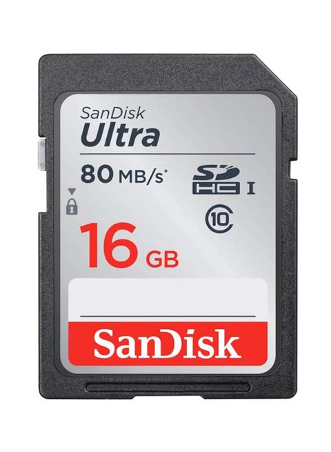 Ultra SDHC Memory Card 80MB/s, Class 10 UHS-I 16 GB