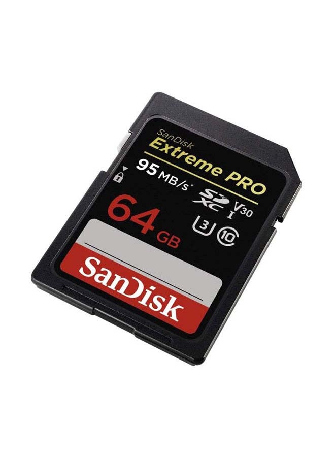 سانديسك بطاقة الذاكرة إكستريم برو SDXC بسرعة ناقل بيانات فئة UHS-I 64 GB  - Image 2