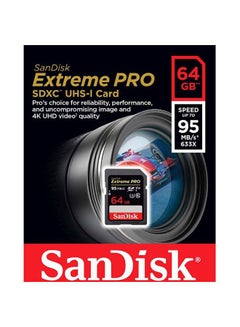 Sandisk Extreme Pro SDXC UHS-I Memory Card 64 GB  - Image 4