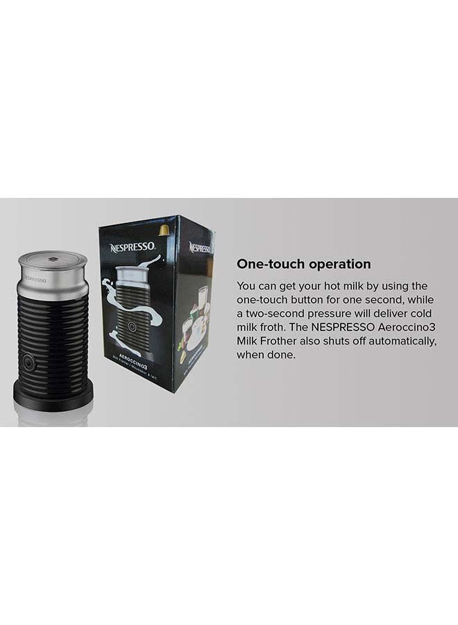Nespresso Aeroccino3 Milk Frother 0.12 L 3594USBK Black/Clear  - Image 5