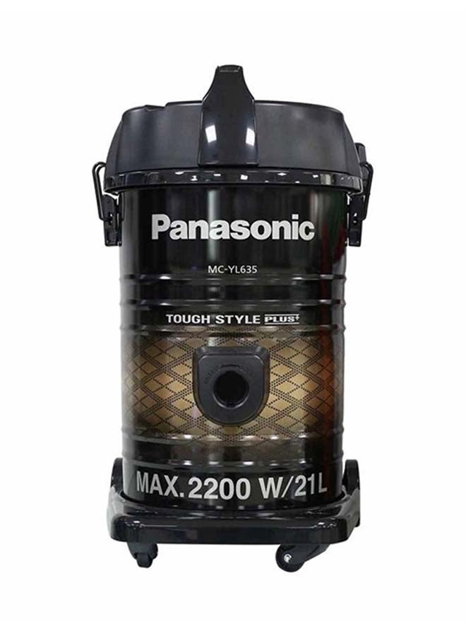 Panasonic - Touch Steel Plus Vacuum Cleaner 21 L 2200 W MCYL635 Black/Brown - Image 1