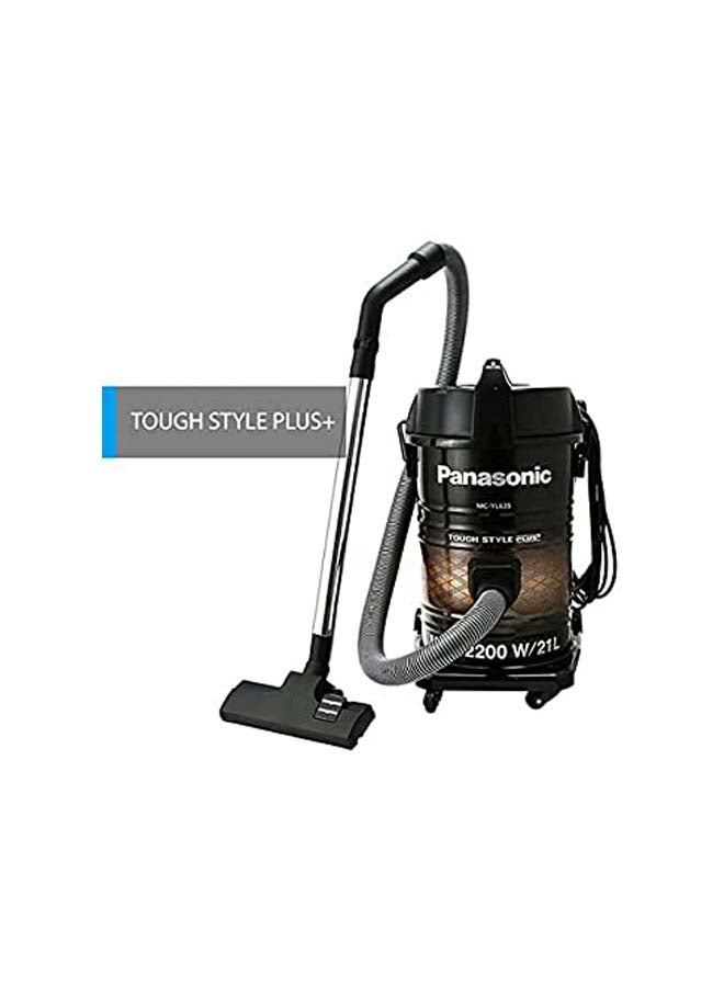 Panasonic - Touch Steel Plus Vacuum Cleaner 21 L 2200 W MCYL635 Black/Brown - Image 1
