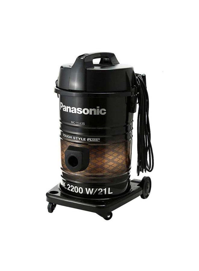 Panasonic - Touch Steel Plus Vacuum Cleaner 21 L 2200 W MCYL635 Black/Brown - Image 1