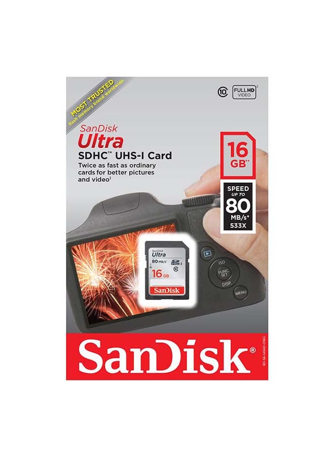 Sandisk Ultra SDHC 80MB/s Class 10 UHS-I - SDSDUNC-016G-GN6IN 16 GB  - Image 4