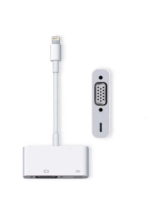 Apple - Lightning To VGA Adapter White - Image 1