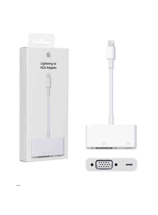 Apple - Lightning To VGA Adapter White - Image 1