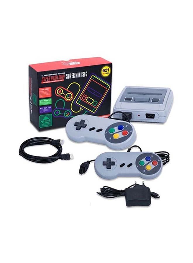 Nintendo - Super Mini SFC Console-620 Built-in Games - Grey/Black - Image 1