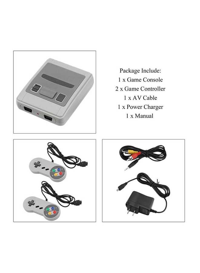 Nintendo - Super Mini SFC Console-620 Built-in Games - Grey/Black - Image 1