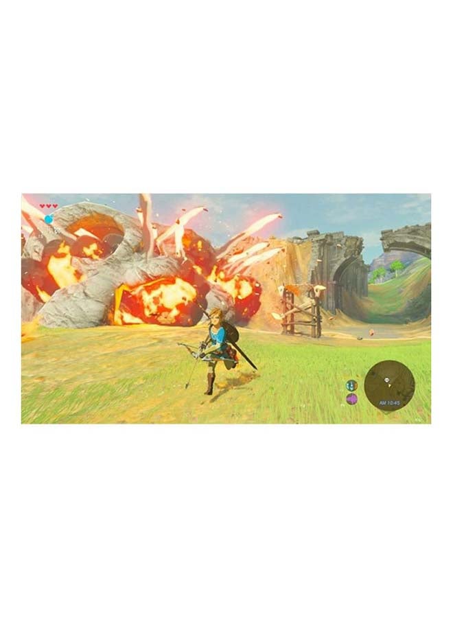 مجموعة تضم جهاز الألعاب سويتش مع لعبة الفيديو "The Legend Of Zelda-Breath Of The World" - v1637143000/N20562461A_5