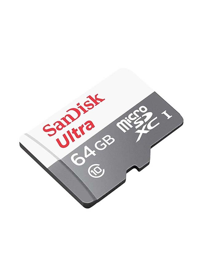Sandisk - Class 10 Ultra Android MicroSDHC Memory Card And SD Adapter 64 GB - Image 1