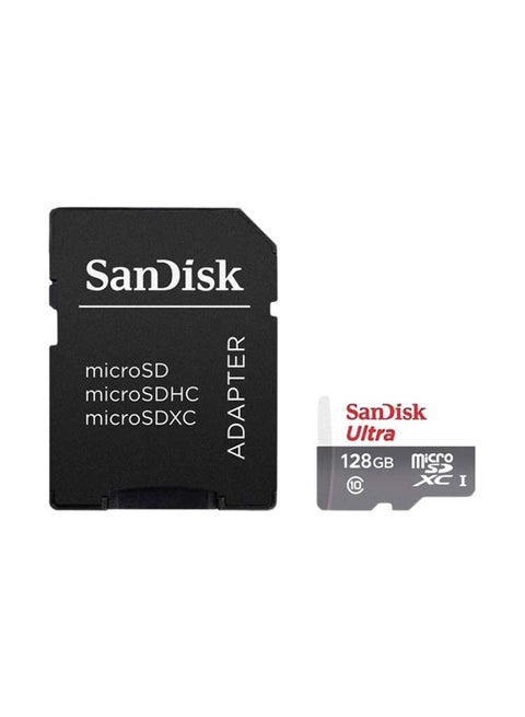 Ultra microSDXC UHS-1 Card With SD Adapter 100 Mb/s 128.0 GB