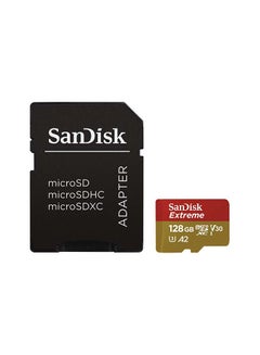 Sandisk Extreme microSDXC And SD Adapter,160 Mb/s A2 C10 V30 UHS-I U4 128 GB  - Image 1