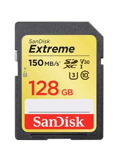 Extreme SDXC Memory Card up to 150MB/s, UHS-I, Class 10, U3, V30 128 GB