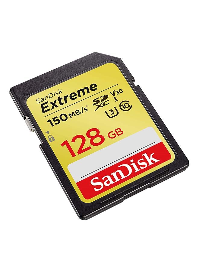 Sandisk - Extreme SDXC Memory Card up to 150MB/s, UHS-I, Class 10, U3, V30 128 GB - Image 1