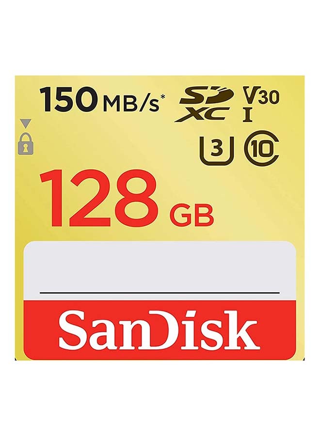 Sandisk - Extreme SDXC Memory Card up to 150MB/s, UHS-I, Class 10, U3, V30 128 GB - Image 1