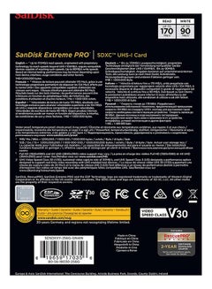 Sandisk Extreme PRO UHS-I SDXC Memory Card 170MB/s -SDSDXXY-256G-GN4IN 256 GB  - Image 5