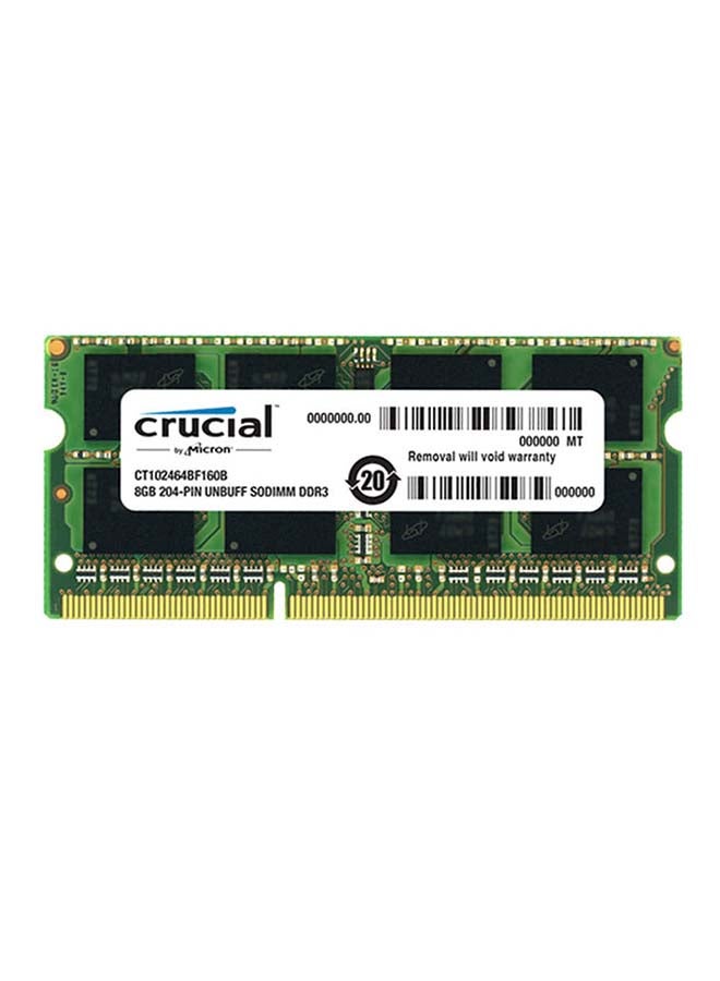 crucial 8Gb Ddr3 Laptop Ram Pc3 1600 Black 8.0 GB  - Image 2
