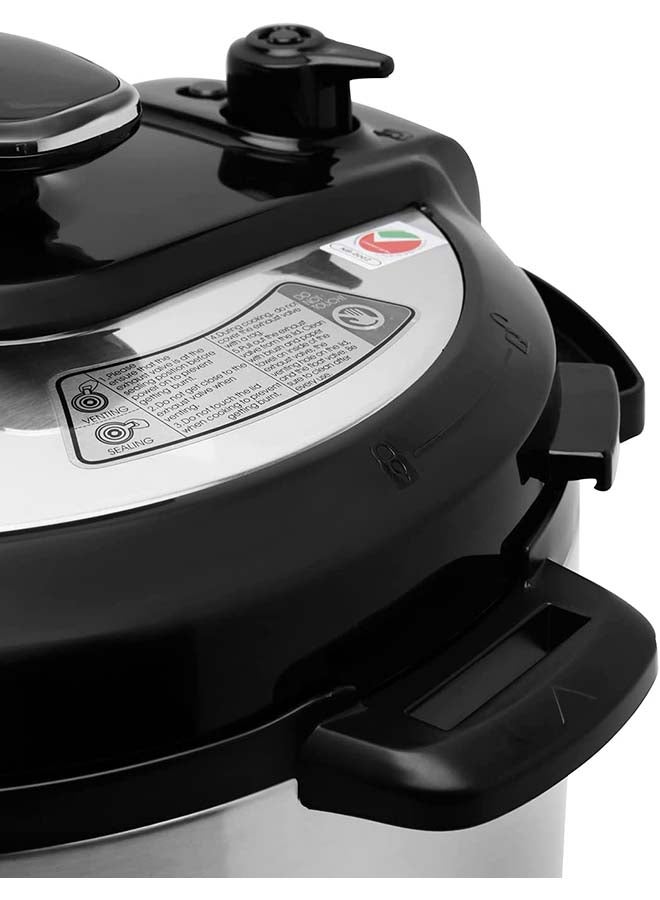 SUPER GENERAL - Electric Pressure Cooker 6.0 L 1000.0 W SGEC60DM Silver/Black - Image 1