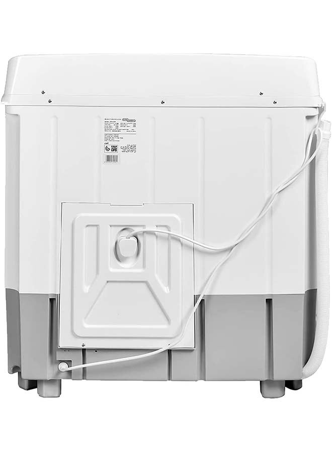 SUPER GENERAL - 10 Kg Twin-Tub Semi-Automatic Washing Machine, Efficient Top-Load Washer With Low Noise Gear Box, Spin-Dry, 84 x 49 x 92 Cm 630 W SGW1056N White - Image 1