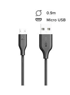 Anker Original Micro USB Cable For Samsung , Huawei , Oppo , Xiaomi And Android Mobiles 3Ft Black  - Image 2