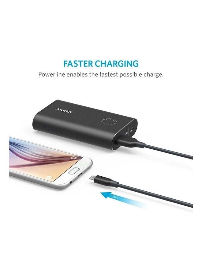 Anker - Original Micro USB Cable For Samsung , Huawei , Oppo , Xiaomi And Android Mobiles 3Ft Black - Image 1