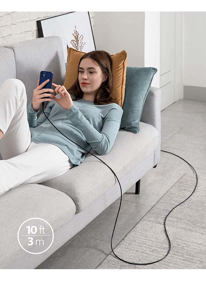 Anker - Original Micro USB Cable For Samsung , Huawei , Oppo , Xiaomi And Android Mobiles 3Ft Black - Image 1