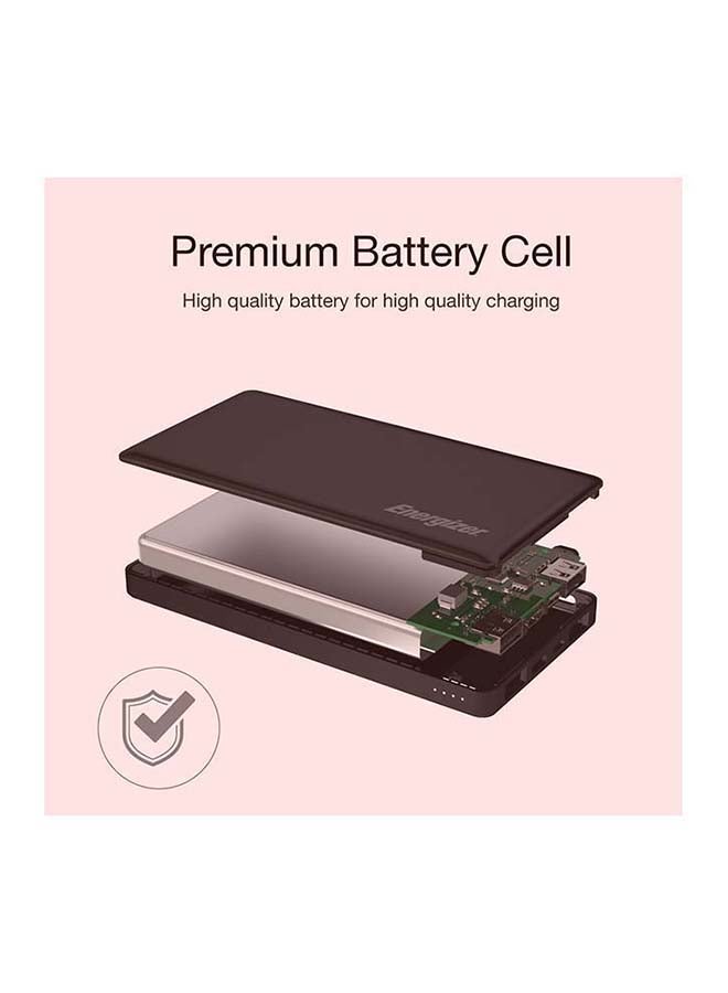 إنرجايزر - 10000.0 mAh Ultimate QualComm3.0 Power Bank, Two-Way Input/Output For IPhones/ IPads, Quick Charge3.0 Android Devices, Fast Recharging, PowerSafe Management, 18W Grey - Image 1