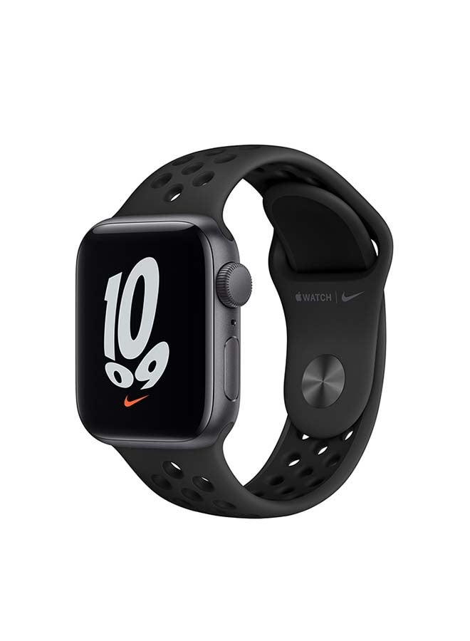 Apple - Watch Nike+ Series 5 GPS Space Gray Aluminum Case With Nike Sport Band 40mm Anthracite /Black - Image 1