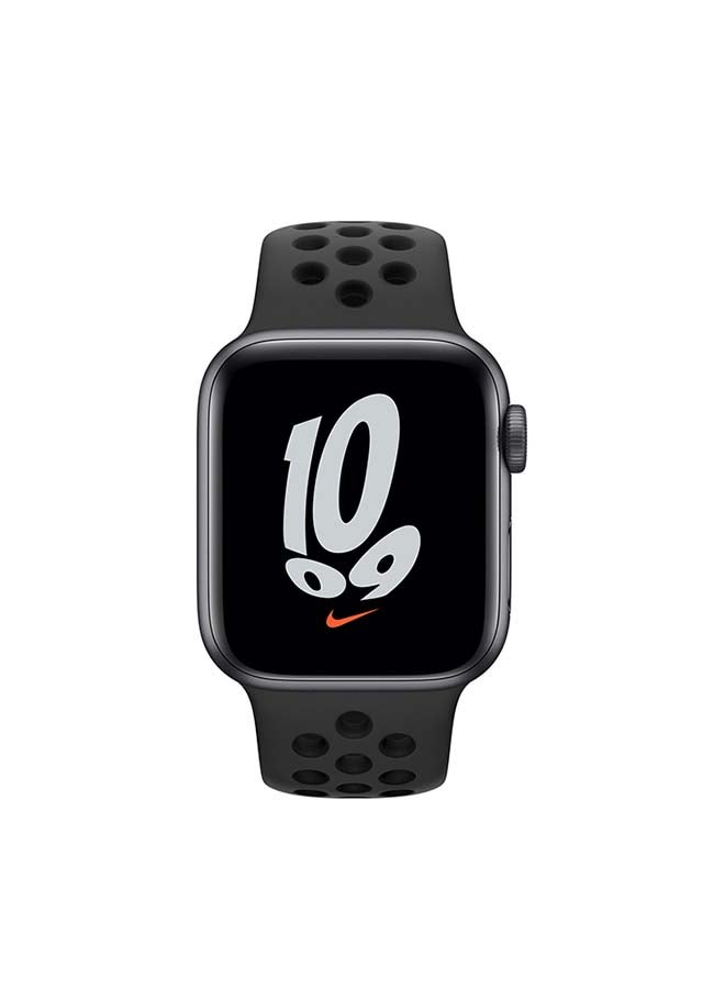 Apple - Watch Nike+ Series 5 GPS Space Gray Aluminum Case With Nike Sport Band 40mm Anthracite /Black - Image 1