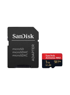 Sandisk Extreme PRO microSDXC + SD Adapter + RescuePRO Deluxe 170MB/s A2 C10 V30 UHS-I U3 1 TB  - Image 1