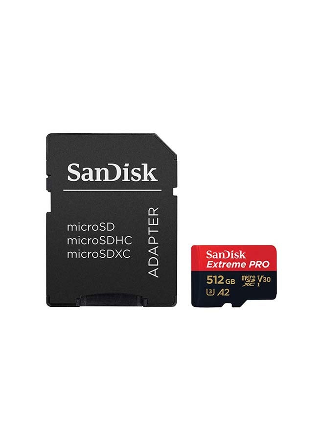 سانديسك - بطاقة مايكرو SDXC إكستريم برو بسرعة 170 ميجابايت بالثانية A2 الفئة 10 V30 UHS-I U3 + محول بطاقة SD + برنامج ريسكيو برو ديلوكس 512 GB - Image 1