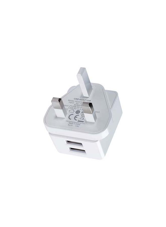 Classic Fast Charging Single USB 1A Adapter With Smart IC Technology 5W White