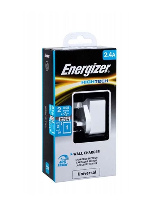 Classic Fast Charging Single USB 1A Adapter With Smart IC Technology 5W White