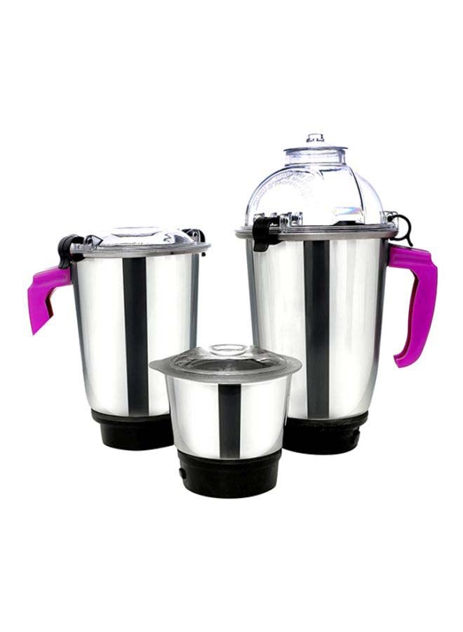 Impex 3-In-1 Blender - Unbreakable ABS Body, Stainless Steel Jars, Razor Sharp Blades 550 W BL 315 White/Purple/Silver  - Image 4