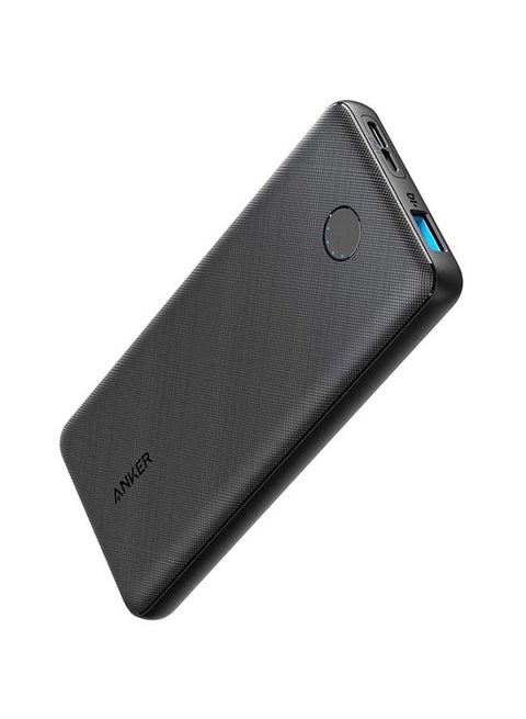 Power Bank(PowerCore 10K),Compact Travel-Ready 10,000mAh Battery Pack with PowerIQ Charging Technology,5V/3A High-Speed Charging for iPhone,iPad,and More (USB-C Input Only（）, 1 Pack) Black
