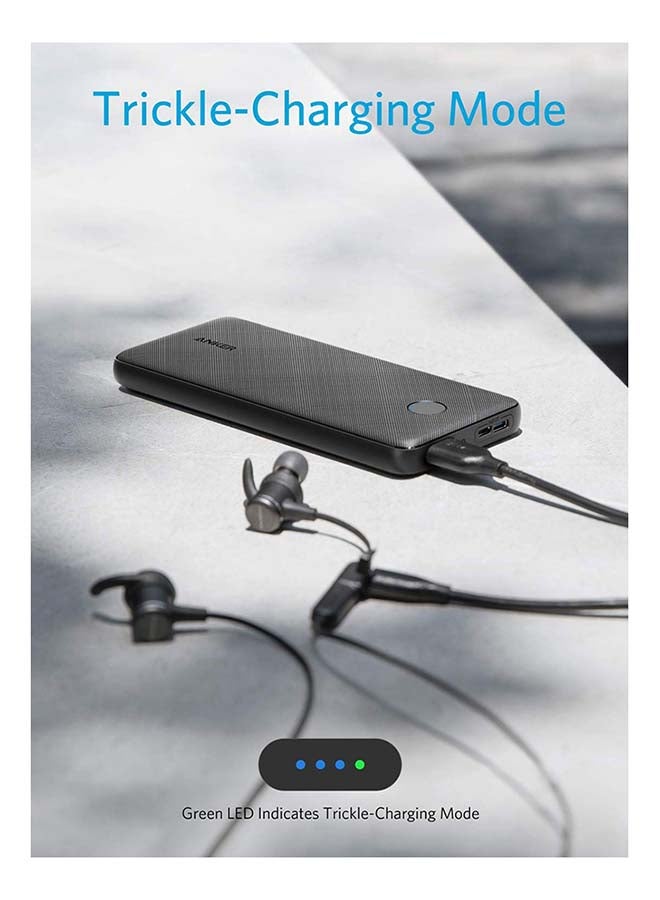 Anker - 10000 mAh PowerCore Slim Power Bank Black - Image 1