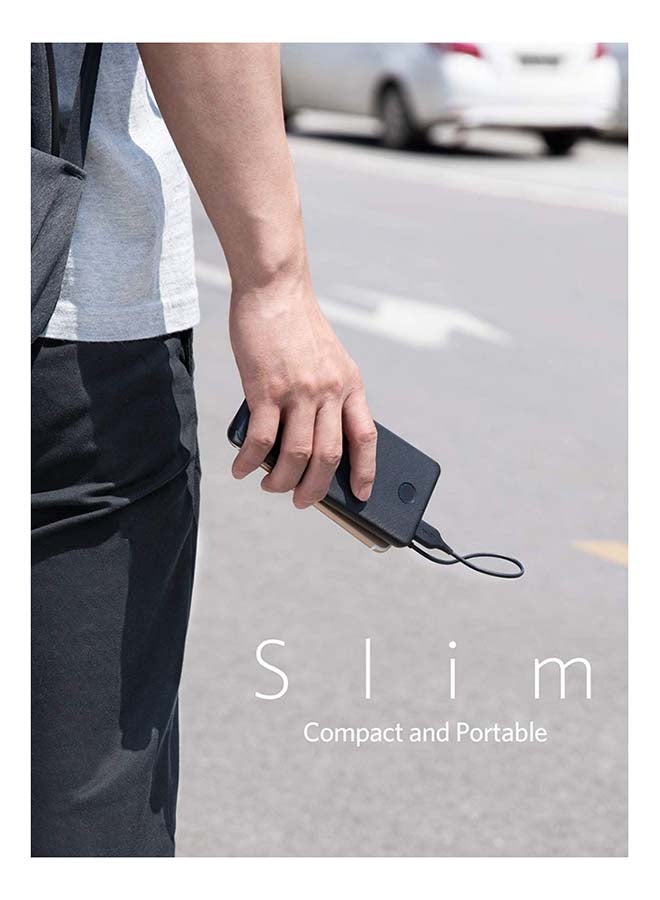 Anker - 10000 mAh PowerCore Slim Power Bank Black - Image 1