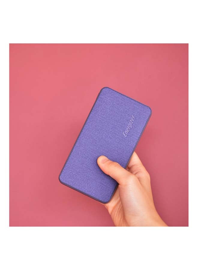 15000 mAh Max 2.1A Rapid Charging Premium Fabric Finish Power Bank With Dual Outputs And Type-C,Micro USB Inputs, PowerSafe Management Blue