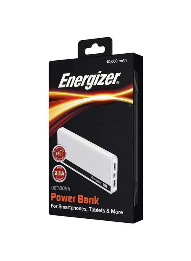 Energizer 10000.0 mAh Rapid Charging Power Bank With Dual Outputs And Type-C,Micro USB Inputs, Slim, Compact with PowerSafe Management White  - Image 4
