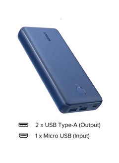 Anker Anker PowerCore II 20000 mAh Portable Charger with Dual USB Ports, PowerIQ 2.0 (up to 18W Output) Power Bank, Fast Charging for iPhone, Samsung and More (Compatible with Quick Charge Devices) Blue  - Image 2