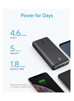 Anker Anker PowerCore II 20000 mAh Portable Charger with Dual USB Ports, PowerIQ 2.0 (up to 18W Output) Power Bank, Fast Charging for iPhone, Samsung and More (Compatible with Quick Charge Devices) Blue  - Image 5