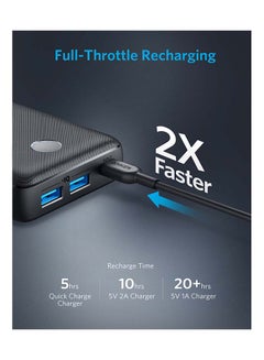 Anker Anker PowerCore II 20000 mAh Portable Charger with Dual USB Ports, PowerIQ 2.0 (up to 18W Output) Power Bank, Fast Charging for iPhone, Samsung and More (Compatible with Quick Charge Devices) Blue  - Image 4