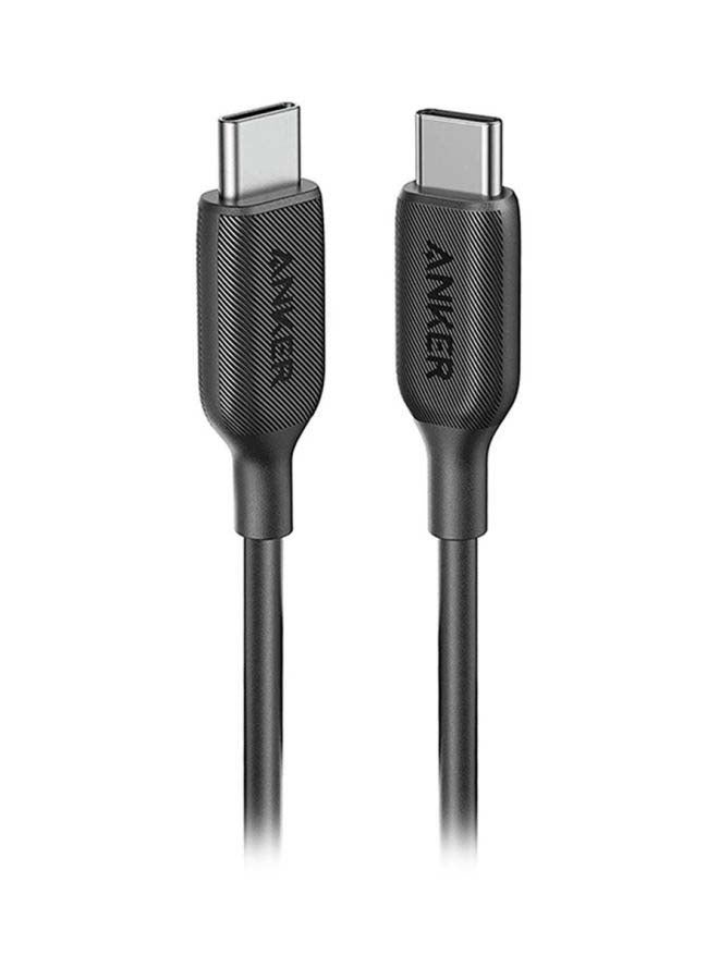 Anker - USB C Cable 60W, Anker Powerline III USB-C to USB-C Cable 2.0, USB C Charger Cable for MacBook Pro 2020, iPad Pro 2020, Switch, Galaxy S20 Plus S9 S8 Plus and Pixel Black/Silver - Image 1