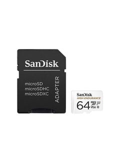 سانديسك محول microSDXC + SD عالي التحمل - لكاميرات القياس ومراقبة المنزل، حتى 5000 ساعة، مقاطع فيديو عالية الدقة / 4K، سرعات قراءة/كتابة تصل إلى 100/40 ميجابايت/ثانية، C10، U3، V30  - Image 1