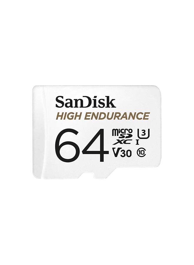Sandisk High Endurance microSDXC + SD Adapter - for dash cams & home monitoring, up to 5,000 Hours, Full HD / 4K videos, up to 100/40 MB/s Read/Write speeds, C10, U3, V30 64 GB SDSQQNR-064G-GN6IA 64 GB  - Image 4